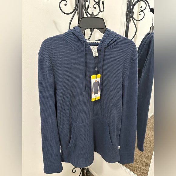 RAINFOREST Textured Navy Hoodie - Picture 2 of 5